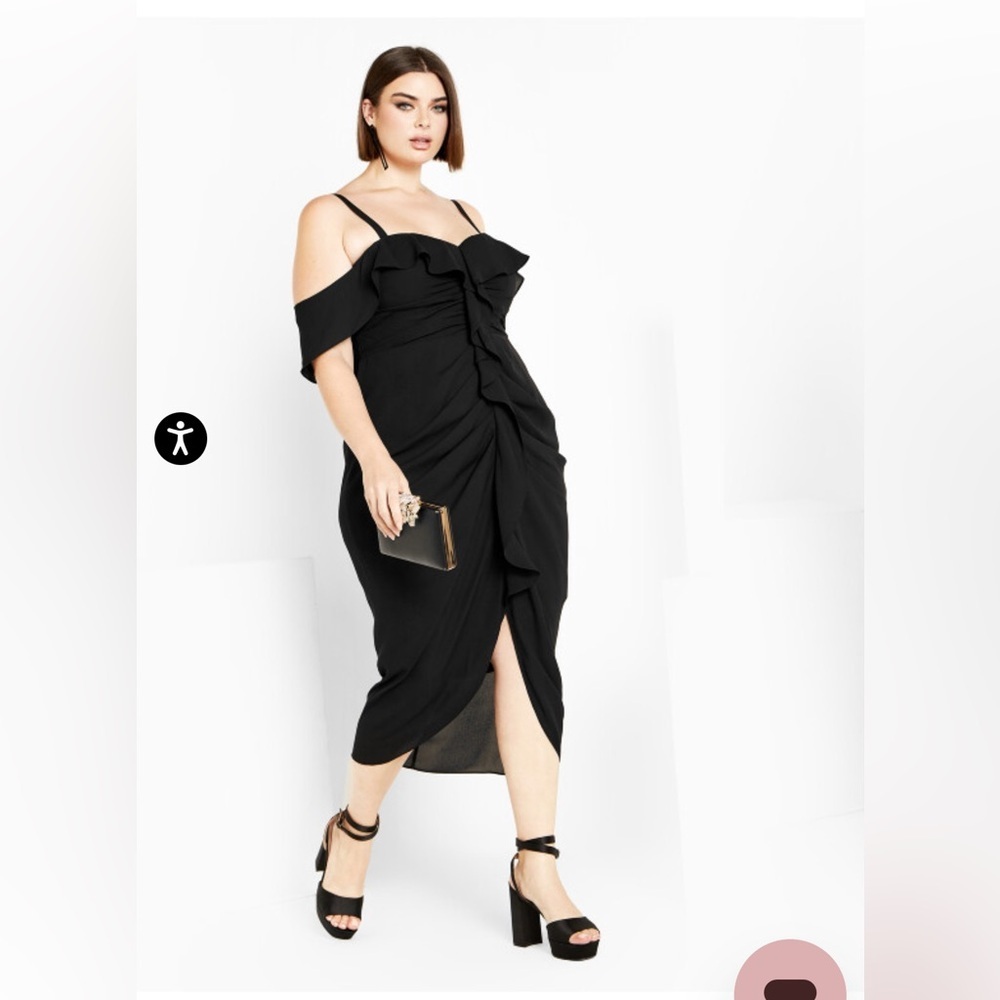 City Chic NWT Black Va Va Voom Dress Size XL/14